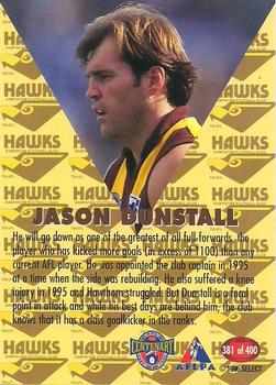 1996 Select AFL #381 Jason Dunstall Back